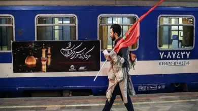 فروش بلیت قطار، قطار فوق‌العاده، تهران مشهد، مراسم تشییع رهبر شهید، راه‌آهن جمهوری اسلامی، زائران، عزاداران، امروز یکشنبه ۱۴ تیر